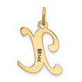 thumbnail image 3 of Diamond2Deal 14K Pendentif Initiale en Or Jaune Lettre X pour Femmes, 3 of 6