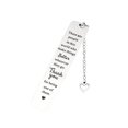 thumbnail image 1 of 2pcs Gadget Stainless Steel Ruler Bookmark Inspirational Text Metal Stationery, 1 of 4