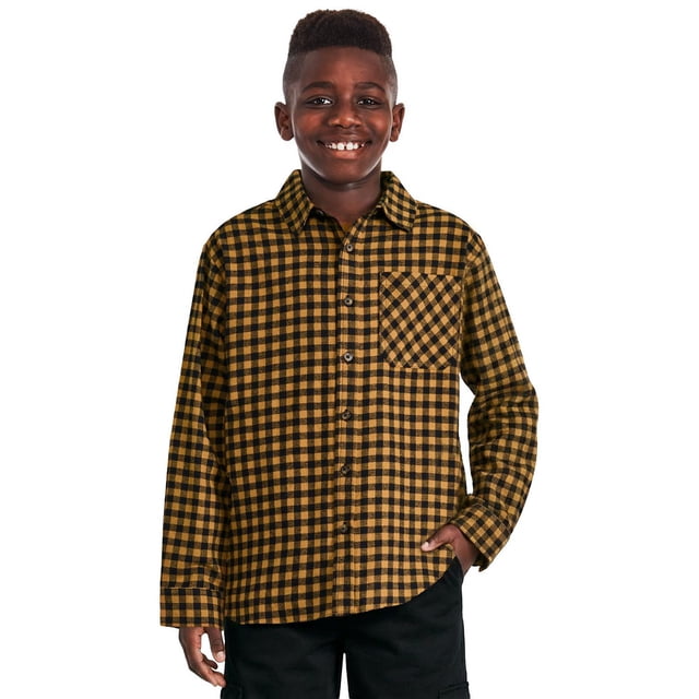 George Boys' Plaid Flannel Shirt