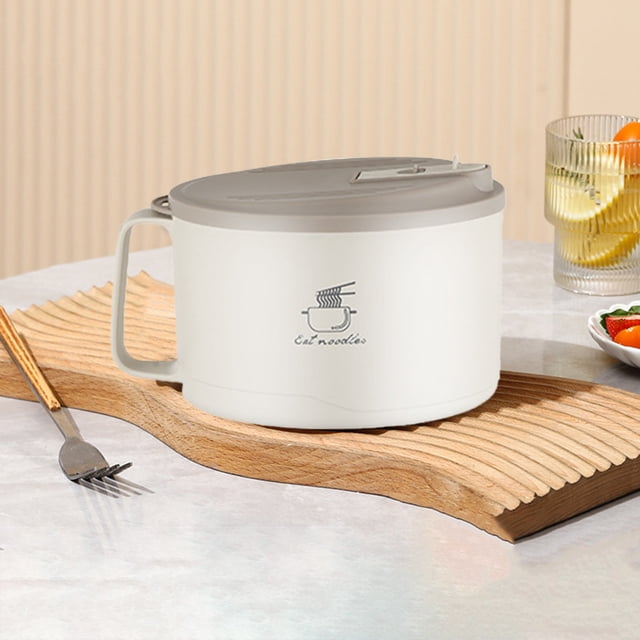 Stainless Steel Instant Bowl Suitable For Student Dormitory Picnic Camping Can Be Drained Large Capacity Rice Bowl With Lid Lunch Box Gift