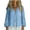 Light Blue, variant on Ltctricy Women's Cotton Linen Tops Lantern Long Sleeve V Neck Pleated Button down Shirts Loose Fit Casual Blouses with Pocket