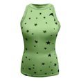 thumbnail image 4 of Fridja Débardeur Sans Manches à Col Rond Imprimé Étoile pour Femmes, Blouse de Sport, 4 of 5