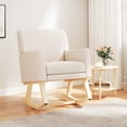 thumbnail image 4 of Costway Set of 2 Costway Upholstered Rocking Chair with Widened Backrest Machine-washable Seat Cushion Cover, 4 of 9