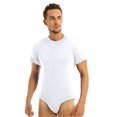 thumbnail image 3 of XZNGL Mens Short Pajamas Mens Short Sleeve Round Neck Connected Button Breathable Home Pajamas, 3 of 9