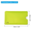thumbnail image 2 of Unique Bargains RFID Blocking Sleeves Identity Theft Prevention Credit Cards Secure Protector Holders Sleeves Green 20Pack, 2 of 6