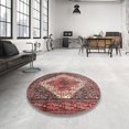 thumbnail image 3 of Ahgly Tapis d'Intérieur Rectangulaire Traditionnel Marron Rouge Médaillon, 5 Pieds x 8 Pieds, 3 of 6