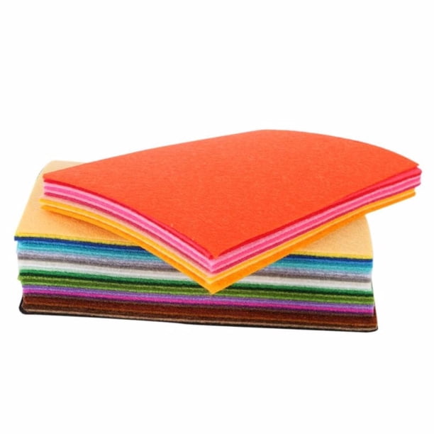 moinkerin 50 Feuilles de Feutrine Loisir Creatif avec Fil à Coudre 40x30cm Tissu en Feutre 1mm Feutrine pour kit de démarrage - Artisanat, couture, décoration manuelle (50 Coloris