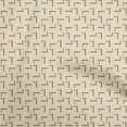 thumbnail image 1 of oneOone Cotton Poplin Twill Light Beige Fabric Abstract Irregular Lines Craft Projects Decor Fabric Printed By The Yard 56 Inch Wide, 1 of 4