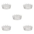 thumbnail image 1 of ZheElen Alloy Durable And Non-deforming Rhinestone For Wedding Or Cosplay Family Wedding Hair Crown Silver  + white 5Set, 1 of 6