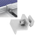 thumbnail image 3 of 10PCS Solar Panel Mounting Z Brackets Aluminum Alloy Pressing Block PV Panel Rail End Grounding Clamps Lightweight Solar Rail End Clamps For RVs Trailers Boats Yachts Wall, 3 of 8