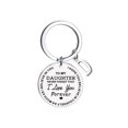thumbnail image 1 of Up to 65% Off Creative DIY To My Daughter Stainless Steel Last Name 26 Letter Keychain 2.5cm Necklace Rings Earring Jewelry on Clearance, 1 of 4