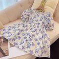 thumbnail image 4 of Qudderr Robe pour Petites Filles, Manches Courtes, Imprimée, Robe d'Été en Coton pour Tout-Petits, Princesse, 2-9 Ans, 4 of 6