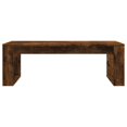 thumbnail image 2 of vidaXL Coffee Table Smoked Oak 102x50x35 cm Engineered Wood, 2 of 5