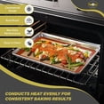 thumbnail image 2 of 3 Pack Aluminum Baking Sheets, Commercial Quality, Restaurant Grade Quarter Size Rimmed Baking Pans (16 x 12 x 1 in)(40*30*2.5cm), 2 of 6