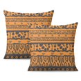 thumbnail image 1 of Throw Pillow Covers Set of 2 Boho Farmhouse Decorative Throw Pillow Covers 20x20 Inch, Geometric Patterns, Square Pillow Covers for Fall Home Decor, Couch, Sofa, Bed, 1 of 7