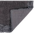 thumbnail image 4 of Better Trends Premium Bathroom 30 Round Mat 100% Cotton Water Absorbent Non-Slip Backing Machine Washable for Bathroom Tub and Shower Use Gray Shaggy Border Collection, 4 of 5