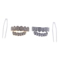 thumbnail image 2 of 6 Teeth Grillz Hip Hop Joker  Top Bottom Teeth Caps Grillz Party Jewelry, 2 of 6