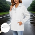 thumbnail image 2 of Women's Rain Jacket 2025 - Waterproof Lightweight Hooded Windbreaker Packable with Pockets, 2 of 8