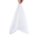 thumbnail image 3 of Esquirla White Plain Solid Silk Pocket Square Pure Silk Handkerchief Accessories, 3 of 6