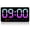 Rose, variante sur chock Horloge Murale Numérique Grande 8,5 Po Grand Affichage Réveil LED avec Date Semaine Température Double Alarme 3 Niveaux de Luminosité Horloge Murale Réglable Orange