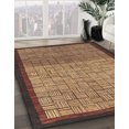 thumbnail image 2 of Ahgly Tapis d'Intérieur Rectangulaire Abstrait Rouge Brun, 5 Pieds x 8 Pieds, 2 of 6