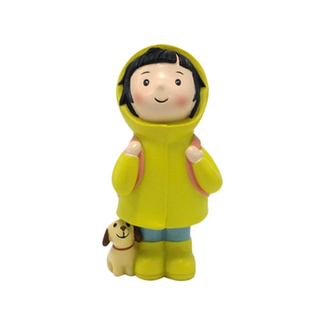 GROWTH TANK Backpack Statue Resin Figurine Sculptures Home Patio Miniature Creative Figures