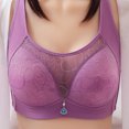 thumbnail image 2 of Womans Fashion Bowknot Printing Comfortable Hollow Out Bra Underwear No Rims, 2 of 8