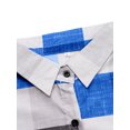 thumbnail image 4 of Innerwin Blouse Col à Revers Chemises pour Femmes Plage Boutonnée Hauts Décontractés Bleu 4TG, 4 of 9