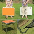 thumbnail image 2 of Langgg Portable Aluminium Folding Camping Table Adjustable Height Garden Table for Outdoor Picnic Cooking, 2 of 8