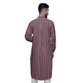 thumbnail image 4 of Atasi Kurta Asymétrique en Rayonne pour Homme, Kurta Chemise Longue Décontractée Imprimée, 4 of 6
