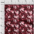thumbnail image 2 of oneOone Georgette Viscose Maroon Fabric Abstract Sewing Craft Projects Fabric Prints By Yard 42 Inch Wide, 2 of 4