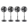 thumbnail image 1 of Lasko 16 Inch Oscillating 3 Speed Adjustable Pedestal Stand Fan, Black (4 Pack), 1 of 6