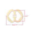thumbnail image 4 of INSPIRE CHIC Bra Shoulder Strap Clips Buckles Bra Strap Anti-Slip Buckles Straps for Women Skin Color-Gourd Shape, 4 of 6
