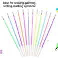 thumbnail image 1 of pitrice 12 Pieces Gel Pen Refill Painting Writing Stationery Marker Replacement Office Marking Shinning Highlight Ink Ballpoint Type 2, 1 of 9