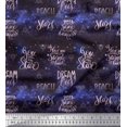 thumbnail image 1 of Soimoi Cotton Poplin Fabric Text & Sacred Geometry Galaxy Print Fabric by the Yard 42 Inch Wide, 1 of 3