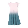 thumbnail image 4 of RXIRUCGD 2025 Vêtements d'Été pour Enfants Mode Filles Nouvelle Robe d'Été à Manches Courtes Poches à Volants Col Rond Imprimé, 4 of 4