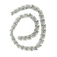 thumbnail image 4 of Rhinestone Chain Trim, Decoration 1 Yard 2.3cm Leaf Shape Gift  Rhinestone Chain  For Earring Belt Red,Green,Champagne,Royal Blue, 4 of 8