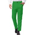 thumbnail image 1 of INSPIRE CHIC Pantalon Habillé pour Homme à devant Plat, Coupe Droite, Uni, 30 Vert Foncé, 1 of 6