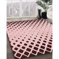 thumbnail image 3 of Ahgly Tapis Rectangulaire Lavable en Machine Intérieur Transitionnel Rose Clair, 7 Pieds x 10 Pieds, 3 of 7