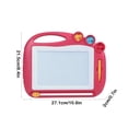 thumbnail image 2 of Red Red Magnetic Drawing Board For Kids Colorful Erasable Doodle Pad With Pen And Stamp, 2 of 6