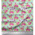 thumbnail image 1 of Soimoi Polyester Georgette Fabric Geometric Design,Leaves & Floral Artistic Print Fabric by the Yard 42 Inch Wide, 1 of 1