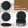 thumbnail image 2 of 20 Pack Coasters for Drinks Silicone Coaster with Holder Non Protection Washable Cup Coasters Heat Resistant, 2 of 5