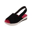 thumbnail image 1 of Summer New Style Casual Fashion Fish Mouth Suede Womens Platform Sandals, 1 of 9