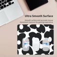 thumbnail image 3 of Square Mouse Pad with Cute Black Flower Aesthetic Retro Black Design for Desk Laptop Small Office Computer Mousepad for Wireless Mouse Home Office Decor Accessory 9.5x7.9 in, 3 of 6