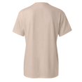 thumbnail image 5 of JIRNDf T-Shirt pour Femmes Hauts d'Été Tendance Rose Imprimé Manches Courtes Col Rond Mignon T-Shirts Graphiques pour Femmes Chemises Kaki TG, 5 of 5