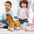 thumbnail image 3 of Hearth & Gear Cheval Réaliste Réaliste en Peluche avec Doux pour Enfants et Adultes de Collection, 3 of 6
