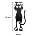 thumbnail image 2 of Cat 5PCS Black Kitten Cat Plastic Bookmarks Hollow Kitten Bookmarks Lovely Durable 3D Animal Bookmarks, 2 of 7