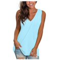 thumbnail image 4 of Birdeem T-Shirt Sans Manches Col en V Ample Mode pour Femmes, 4 of 9
