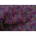 thumbnail image 4 of oneOone Cotton Poplin Fabric Leaves & Floral Block Printed Craft Fabric BTY 42 Inch Wide, 4 of 4