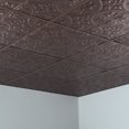 thumbnail image 5 of Fasade Traditional 2 Vinyl 2ft x 2ft Lay In Ceiling Panel Argent Bronze 5 Pack, 5 of 5